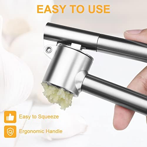 Stainless Steel Garlic Press Set, Small A