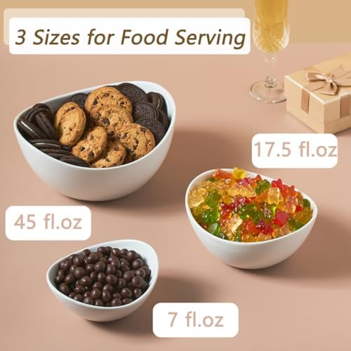 LYEOBOH 3 Tier Serving Bowls Set Serving Dishes with Stand for
