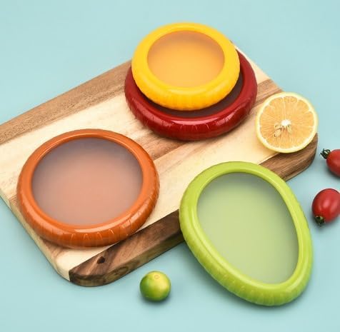 4-Piece Silicone Fruit and Vegetable Containers