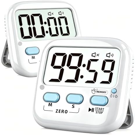 2 Pack Digital Timer for Kids, Classroom and Kitchen