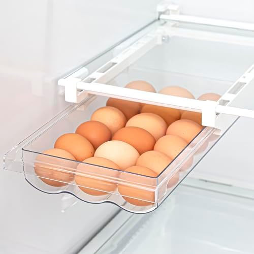 BINO Pull-Out Fridge Egg Holder, 18 Eggs