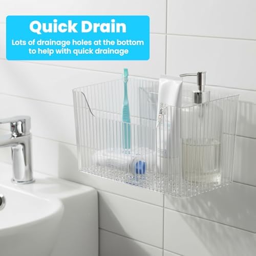 4pcs Adhesive Cabinet Door Storage Bin Wall Mounted Inside Over