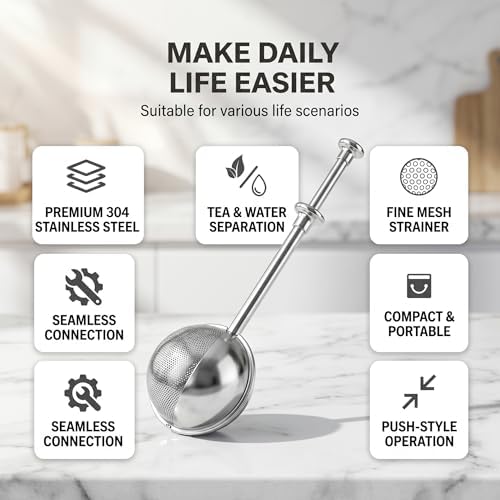 Tea Steeper Infuser Ball, 2 Pcs 304 Stainless Steel