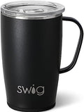 Swig 18oz Stainless Steel Travel Mug, Insulated, Cup Holder Friendly