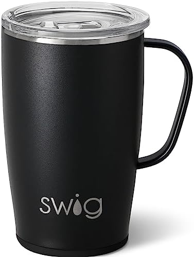 Swig 18oz Stainless Steel Travel Mug, Insulated, Cup Holder Friendly