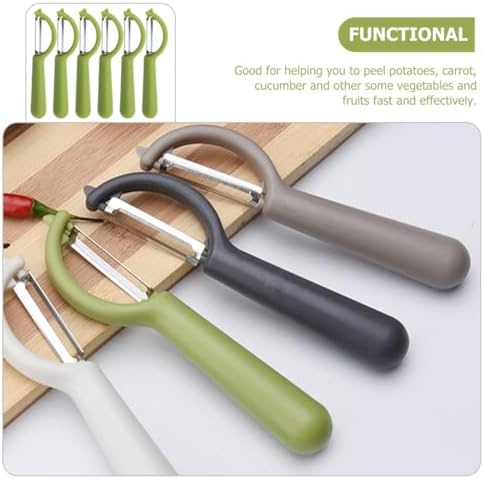 6 Piece Stainless Steel Vegetable Peelers for Kitchen Use