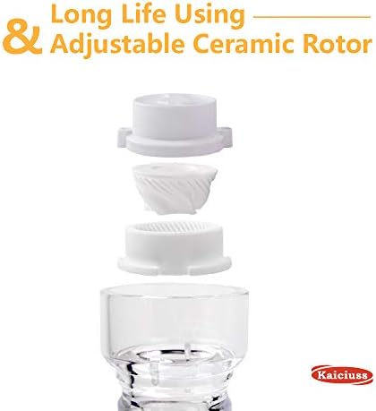Salt Pepper Grinder Mill Arcylic,the Best Peppercorn Grinder with