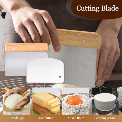 Bread Making Tools Set, Danish Dough Whisk with Sourdough ScoringTool