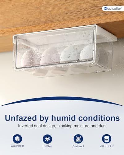 Hanging Cabinet Organizer – 33° Tilted Under Desk Drawer & Bathroom