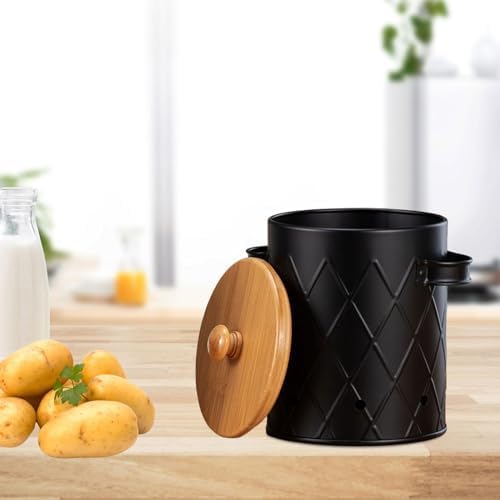 Storage Canister for Vegetables with Ventilation, Kitchen Potato Onion