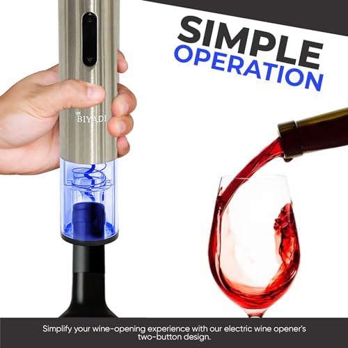 Electric Wine Opener Set with 6-in-1 Accessories, Automatic Corkscrew