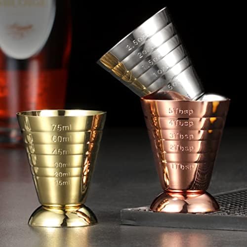 Stainless Steel Measuring Cup, 75 ml, 2.5 oz, 5 Tbsp, Cocktail Jigger