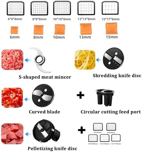 Mini Food Processor, 600W, 5L Capacity
