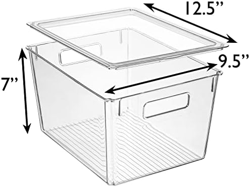 ClearSpace XL Storage Bins with Lids, 4-Pack