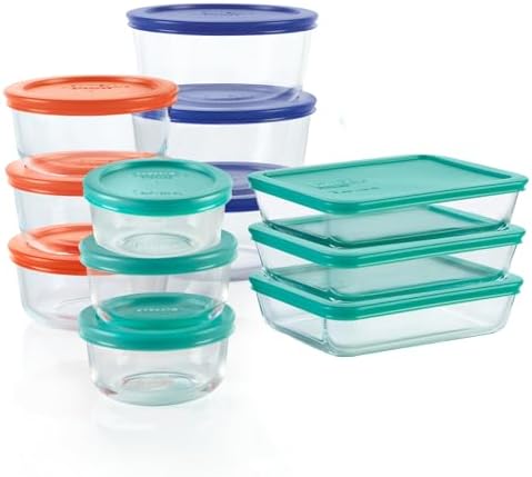 Pyrex Simply Store 12-Pack Glass Food Storage Containers Set