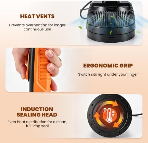 NEWTRY Handheld Induction Sealer 20-100mm, 800-1200W