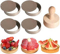 KALAIEN 4 Packs Mini Tart Pans with Removable Bottom