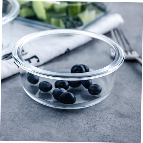 SECFOU 2pcs High Temperature Glass Mixing Bowl, Air Fryer Safe Xmas