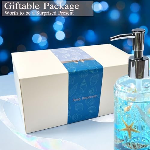 FONMY Acrylic Soap Dispenser, Blue