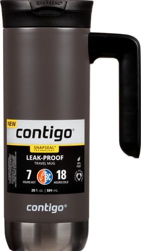 Contigo Superior 2.0 Stainless Steel Travel Mug, SnapSeal Lid, 20oz