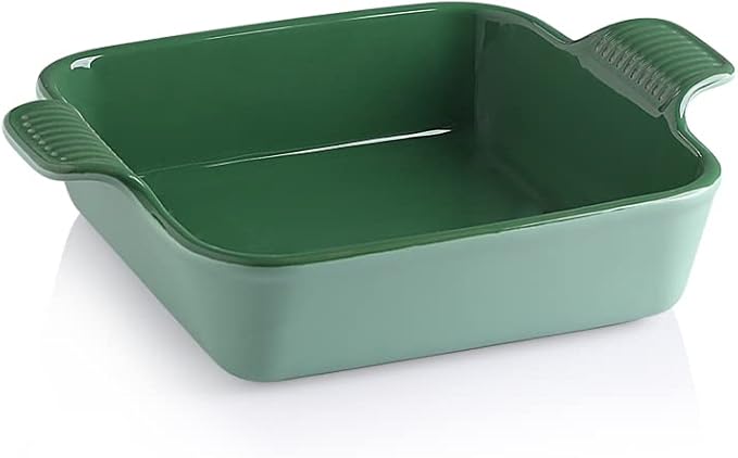 Sweejar Ceramic Baking Dish, 8 x 8 Cake Baking Pan by Sweejarco1949