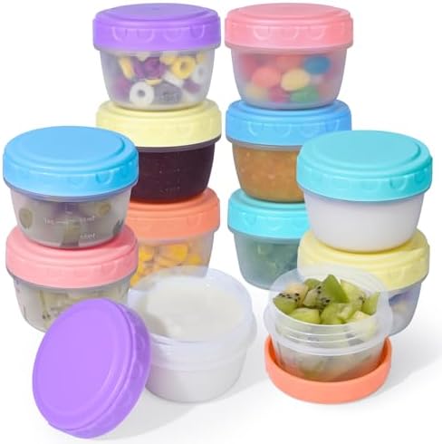 RXRRXR 12 Pack Salad Dressing Containers To Go 2.7 oz Small Condiment