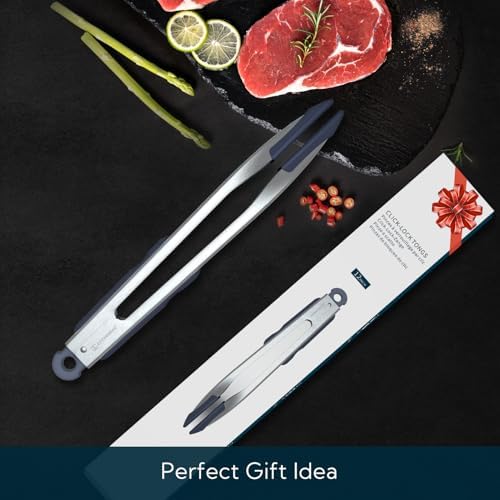 KITCHENDAO 12 Inch Silicone Kitchen Tongs