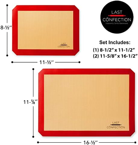 Last Confection Silicone Baking Mat Set of 3