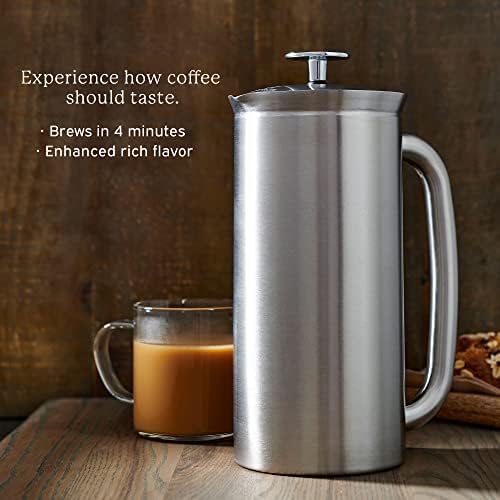 ESPRO P7 French Press, Brushed Stainless Steel, 18 Oz