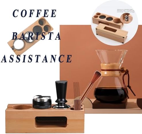 Espresso Accessories Kit 5-PCS Including 54mm Wooden Portafilter