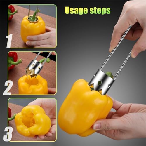 2026 New Multifunctional Fruit & Vegetable Core Remover – Red Bell