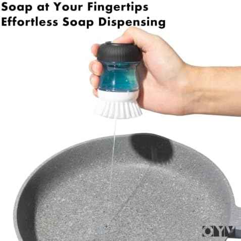 OYV Soap Dispensing Palm Brush Set