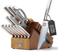 KnifeSaga 14-Piece Knife Set with Block and Sharpener