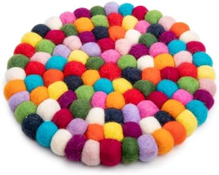 Felt Trivet Pot Mat - Drink Felt Coaster for Hot Dishes, Cute Table