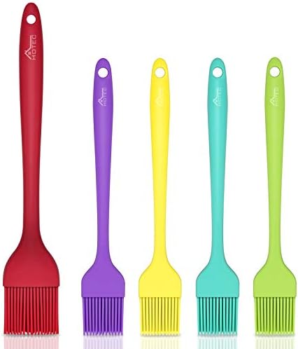 Hotec 5 pieces Silicone Basting Pastry Brushes +Hotec 9pieces Silicone