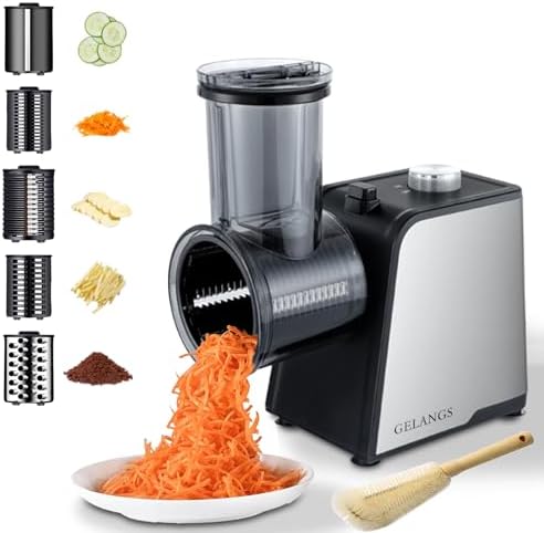 5-in-1 300W Electric Cheese Grater and Vegetable Slicer