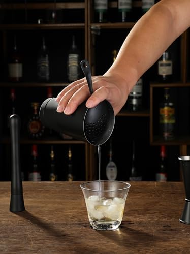 Cocktail Shaker Set - 13-Piece Bar Accessories Kit w/Weighted Boston