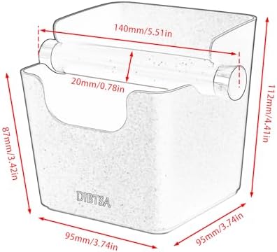 DIBTSA Knock Box Espresso, Stainless Steel Knock Box for Coffee
