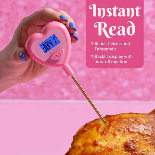 Paris Hilton Digital Heart Shaped Thermometer, Pink