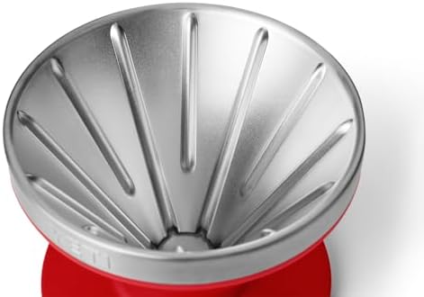 YETI Pour Over Coffee Maker Accessory for Ramblers, Rescue Red