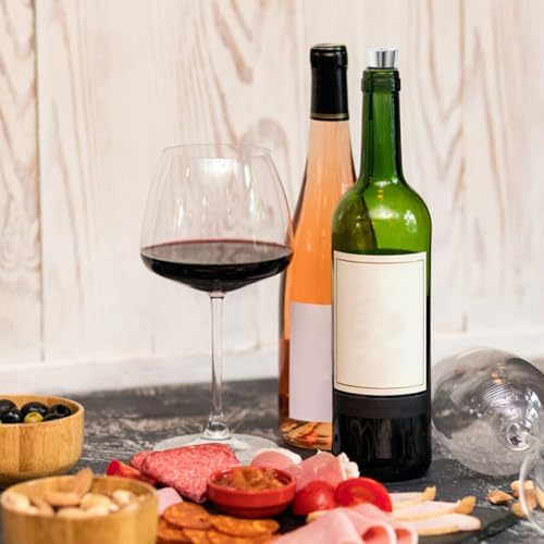 VOSAREA Reusable Wine Vacuum Stopper and Cork Wine Bottle Sealer Set