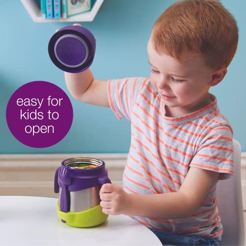 b.box Insulated Food Jar with Spork, 11 oz Lunch Containers for Kids
