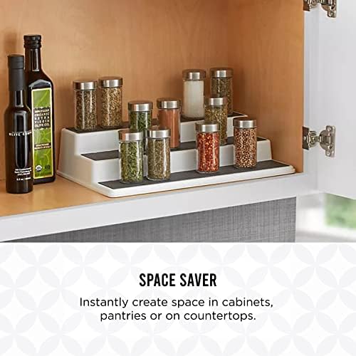 Copco 3-Tier Cabinet Spice Rack Organizer, 10 Inch Tiered Shelf Riser