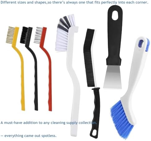 12 Pcs Hard Bristle Crevice Cleaning Brush Set