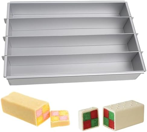 10x6in Battenberg Cake Pan Detachable, Food-grade Battenburg