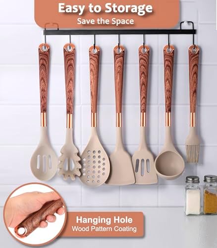 24-Piece Silicone Cooking Utensils Set with Holder