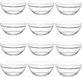 Small Glass Bowls for Cooking Prep, Clear Glass Bowls Perfect for