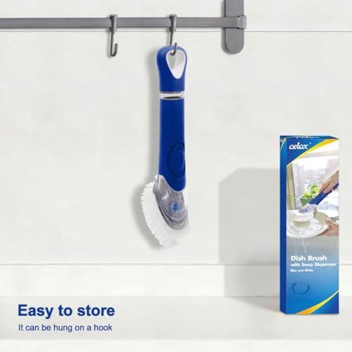 CELOX Dish Brush with Soap Dispenser