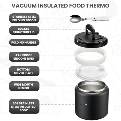 Itslife Soup Thermo for Hot Food Kids 25.5oz Lunch Containers with