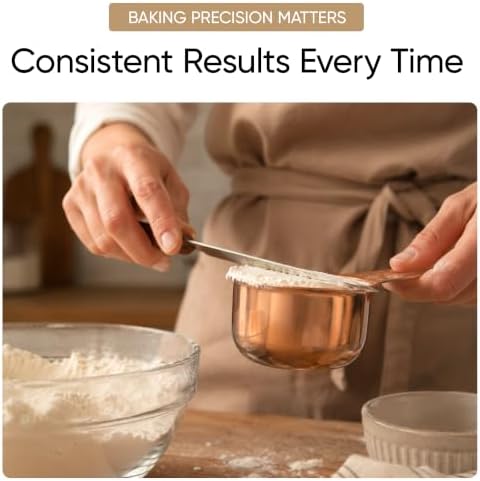 Color Up 1⁄2 Cup Measuring Cup (120 ml) – Premium Copper Stainless